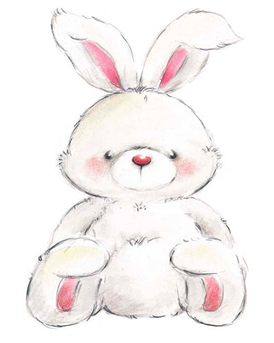 Framed Rabbit by Makiko | 11 3/4 x 9 1/2