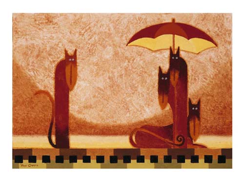 We Three by Toni Goffe Wall Art Décor 9 1/2 x 11 3/4 Art Print