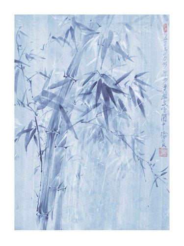 Bamboo Leaves I by Fung Ping Wall Art Décor 11 3/4 x 9 1/2 Art Print