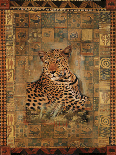 Leopard by Rob Hefferan Wall Art Décor 11 3/4 x 9 1/2 Art Print