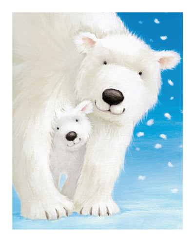 Framed Fluffy Bears I by Alison Edgson | 11 3/4 x 9 1/2