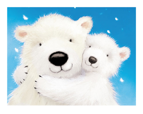 Framed Fluffy Bears IV by Alison Edgson | 9 1/2 x 11 3/4