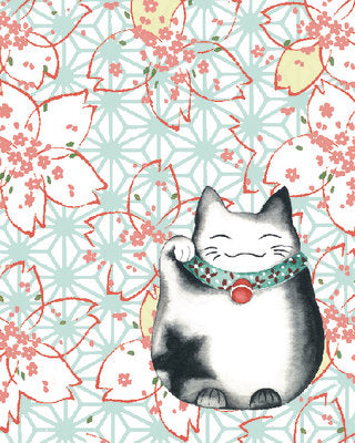 Framed Neko by Sam Bamford | 11 3/4 x 9 1/2