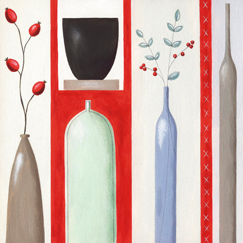 Rosehips I by Lucy Barnard Wall Art Décor 27 1/2 x 27 1/2 inch Art Print