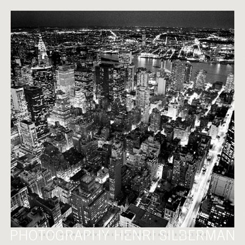 Empire State Building, East View by Henri Silberman Wall Art Décor 27 1/2 x 27 1/2 Art Print