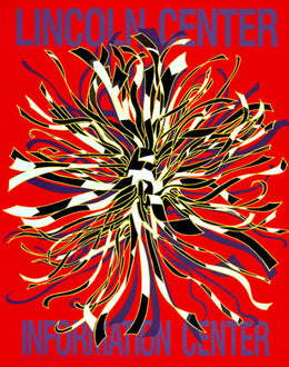 Lincoln Center Information Center, 1989 by Dorothy Gillespie Wall Art Décor 40 x 32 Art Print