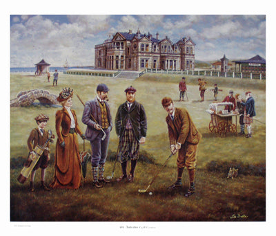 Framed St. Andrews Golf Course by Lee Dubin | 27 ½ x 32 3/8