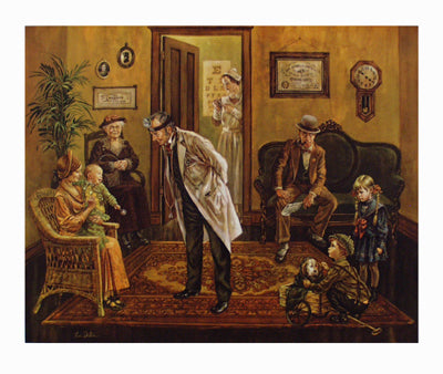 Framed Doctor's Office by Lee Dubin | 28 1/2 x 34