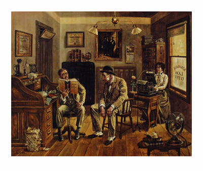 Framed Assault and Battery by Lee Dubin | 28 1/2 x 34