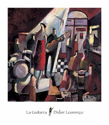 La Guitarra by Didier Lourenco Wall Art Décor 16 x 14 Art Print