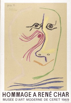 Hommage a Rene Char by Pablo Picasso Wall Art Décor 29 7/8 x 20 1/2 Art Print