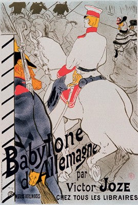 Babylone d'Allemagne by Henri de Toulouse-Lautrec Wall Art Décor 36 1/2 x 24 5/8 Art Print