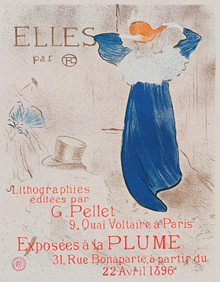 Elles by Henri de Toulouse-Lautrec Wall Art Décor 28 3/4 x 21 1/2 Art Print