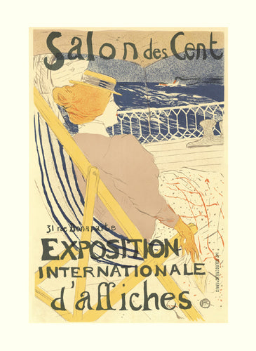 Salon des Cent by Henri de Toulouse-Lautrec Wall Art Décor 27 3/4 x 20 1/4 Art Print
