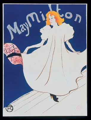 May Milton by Henri de Toulouse-Lautrec Wall Art Décor 31 3/4 x 24 Art Print