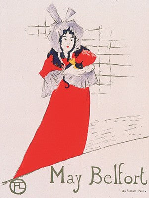 May Belfort by Henri de Toulouse-Lautrec Wall Art Décor 31 x 23 3/8 Art Print
