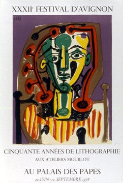 XXXII Festival d'Avignon by Pablo Picasso Wall Art Décor 29 7/8 x 19 1/2 Art Print