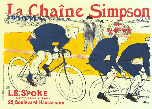 La Chaine Simpson by Henri de Toulouse-Lautrec Wall Art Décor 28 1/4 x 39 Art Print