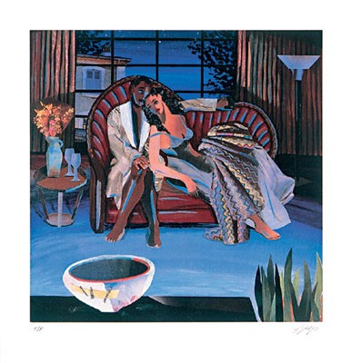 Saturday Night by Gigi Boldon Wall Art Décor 23 1/2 x 22 Art Print