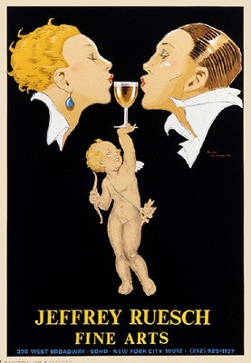 Cupid by Rene Vincent Wall Art Décor 26 x 18 Art Print