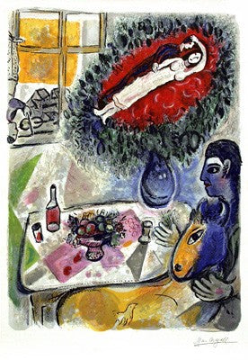 Reverie by Marc Chagall Wall Art Décor 35 x 24 Art Print