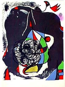 Revolution II by Joan Miró - Abstract Modern Art Print for Contemporary Decor