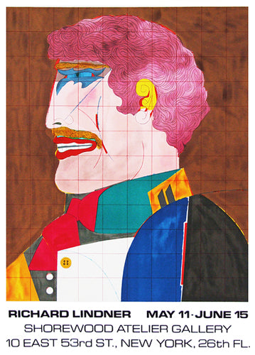 Profile, 1969 Shorewood Gallery by Richard Lindner Wall Art Décor 29 3/8 x 21 3/8 Art Print