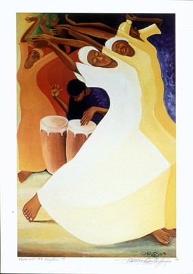 Flow with the Rhythm by Bernard Hoyes Wall Art Décor 25 x 18 Art Print