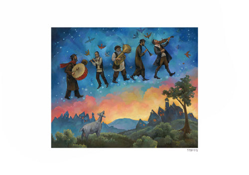Music From the Heavens by Deborah Kotovsky Wall Art Décor 11 5/8 x 16 ½ Art Print