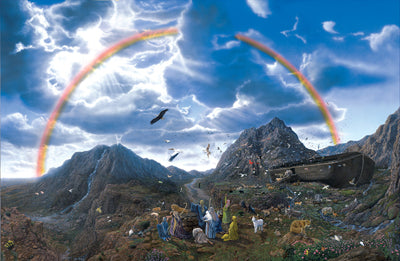 Noah's Ark: After the Flood by Jimi Claybrooks Wall Art Décor 28 x 38 3/4 Art Print