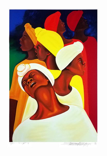 Framed Hymn in the Night by Bernard Hoyes | 32 7/8 x 22 5/8