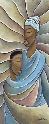 Mother and Child by Nathaniel Barnes Wall Art Décor 28 1/4 x 15 Art Print