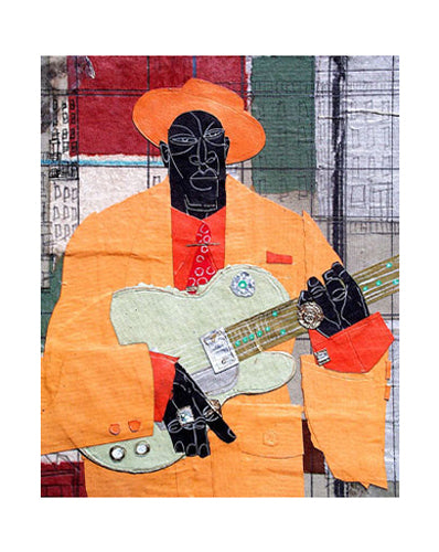 Framed Player in Town by Willie Torbert | 25 x 19 7/8