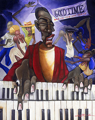 Back in the Day by Michael Wallace Wall Art Décor 29 x 24 Art Print