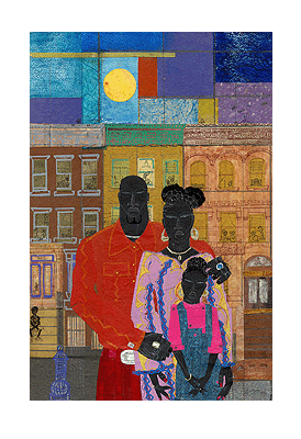 Family Values by Willie Torbert Wall Art Décor 29 1/2 x 20 Art Print