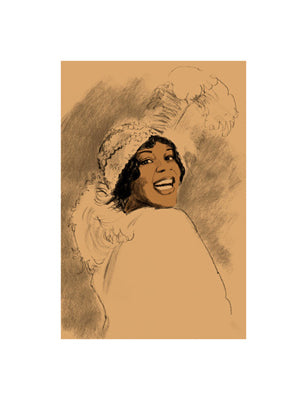 Bessie Smith by Clifford Faust Wall Art Décor 17 x 13 Art Print