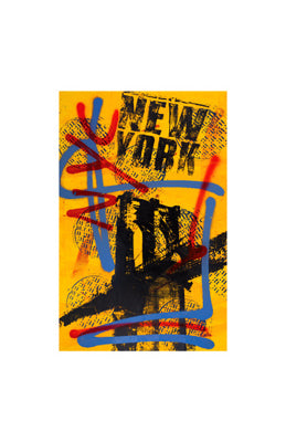 NYC Yellow II by Bobby Hill Wall Art Décor 17 x 11 Art Print