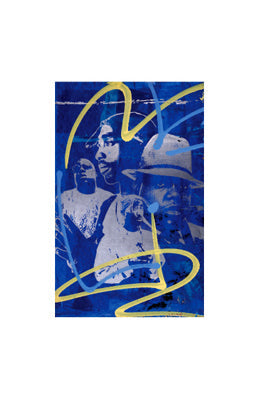 Framed Biggie & Tupac by Bobby Hill | 17 x 11