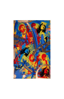 Framed Jagger by Bobby Hill | 17 x 11