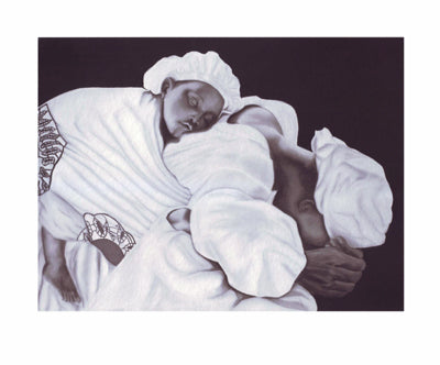 Framed Mother and Child by Anthony Jordan | 14 x 17