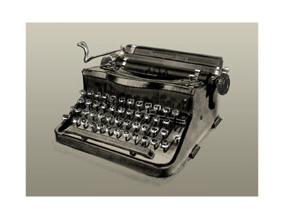 Framed Vintage Typewriter, Remington Rand by Clifford Faust