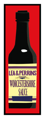 Framed Worcestershire Sauce by Clifford Faust | 22 1/2 x 8 1/2