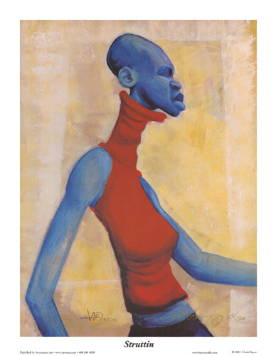Framed Struttin by Cbabi Bayoc | 27 x 21