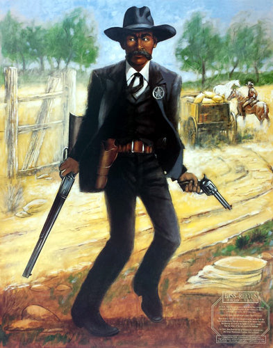 Framed Bass Reeves Marshal by Henry C. Porter | 29 x 23