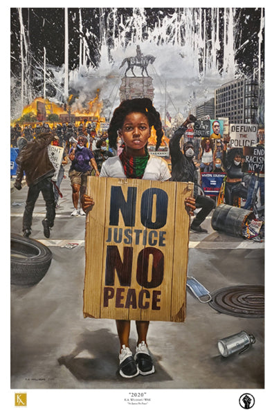 Framed Civil Unrest by WAK – Kevin A. Williams | 36 x 24 image