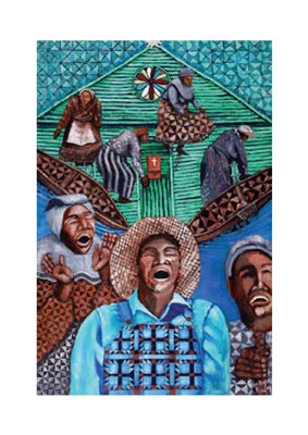 Framed When the Spirit Moves: Gullah Shouters by Michele Wood