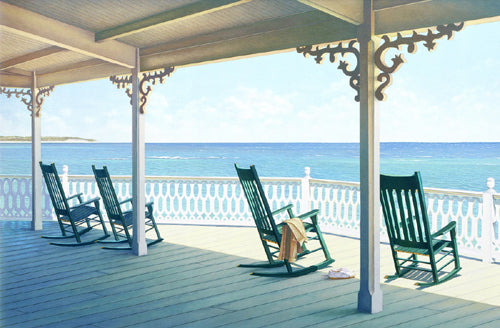 Block Island Harbor by Daniel Pollera Wall Art Décor 22 x 29 7/8 Art Print