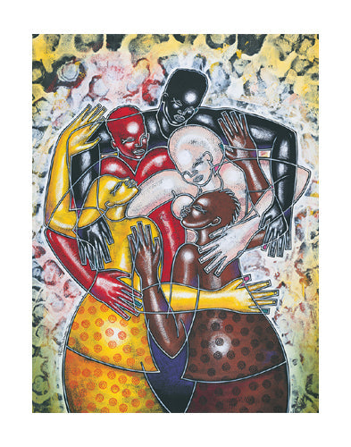 Framed Art of Inclusion by Larry Poncho Brown | 28 x 22