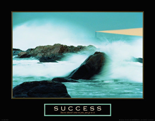 Success - Lighthouse by Anon Wall Art Décor 22 x 28 Art Print