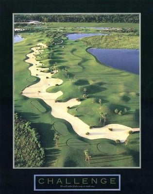 Golf II - Inspirational Sports Art Print for Home & Office Décor